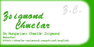 zsigmond chmelar business card